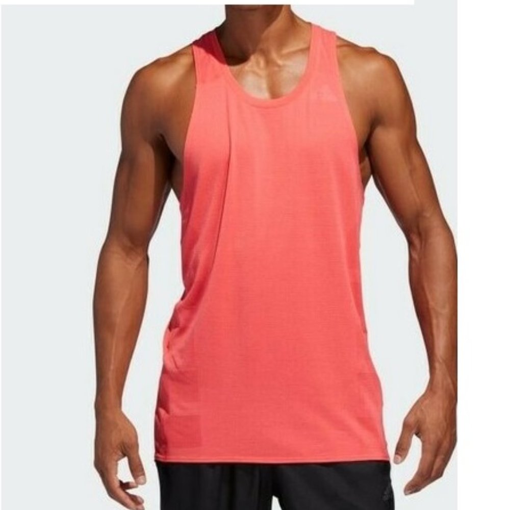 Mens Size XL adidas DQ1897 Running Supernova Reflective Tank Top Climacool